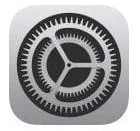 iPhoneの設定ボタン