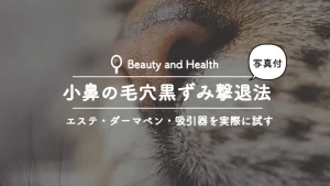 小鼻の毛穴の黒ずみを除去したので方法を写真と動画の証拠付きで紹介する