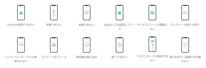 Appleデバイスを復活させるAnyFixの操作画面